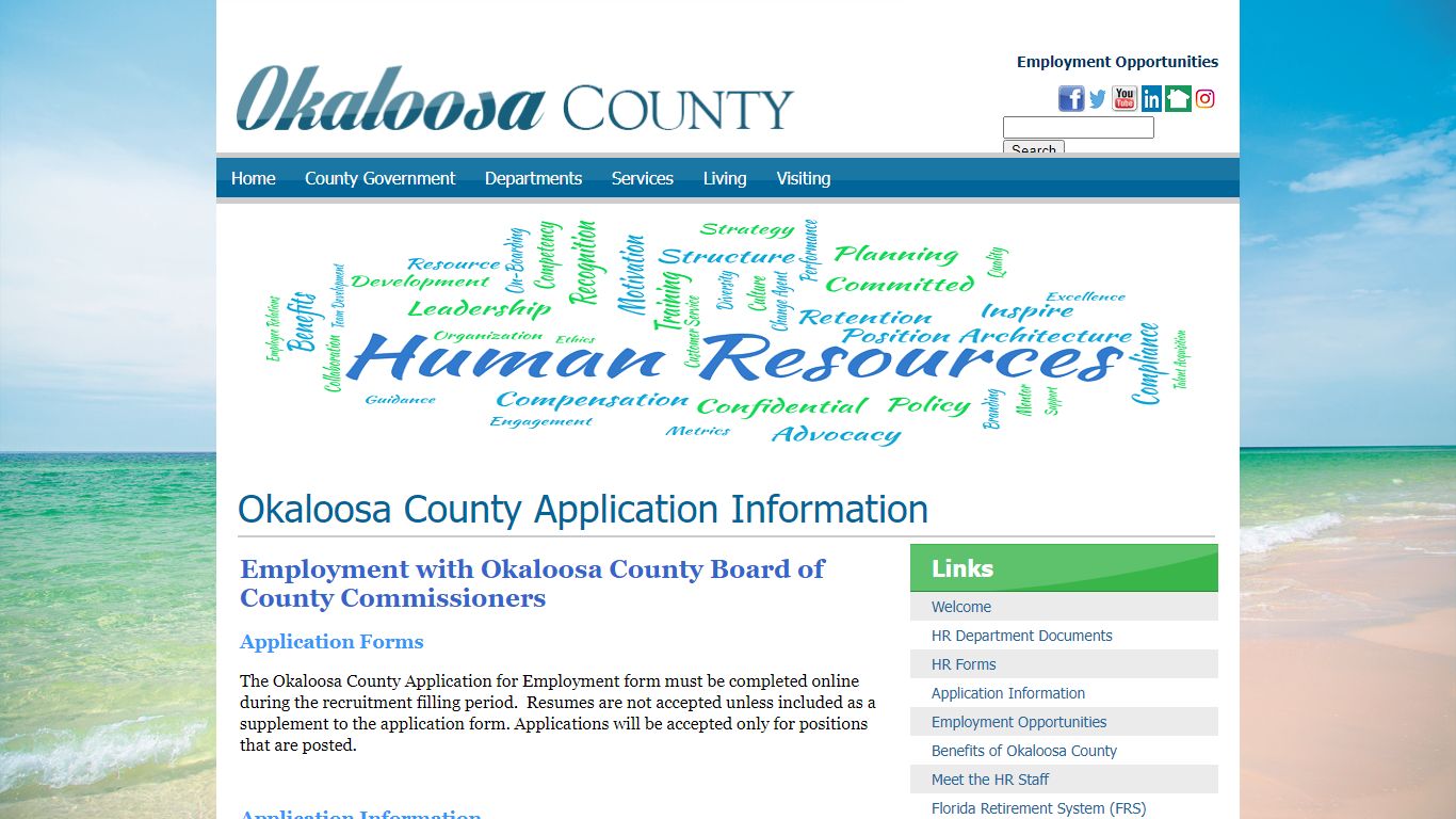 HR - Application Information | Okaloosa County